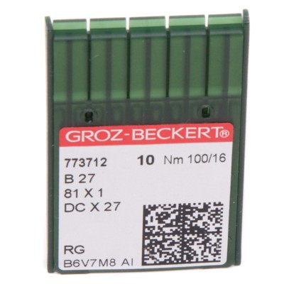 Иглы GROZ-BECKERT DCx27 (Bx27) №100/16 (уп.10шт.) (0)