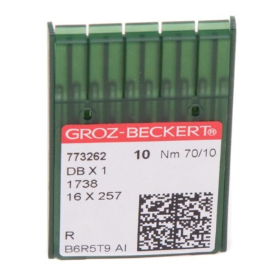 Иглы GROZ-BECKERT DBx1 №70/10 (уп.10шт.) (0)