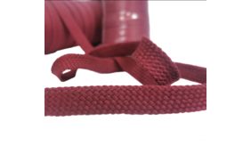 шнур для одежды плоский 15мм, 100хб, цв бордовый темный (катушка 50м) bombacio купить по 13.5 - в интернет - магазине Веллтекс | Чебоксары
.