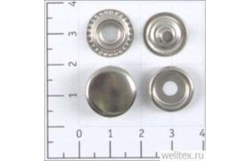кнопка №61 цв никель нерж 15мм (уп ок.720шт) кл-04 strong купить по цене 10.98 руб - в интернет-магазине Веллтекс | Чебоксары
